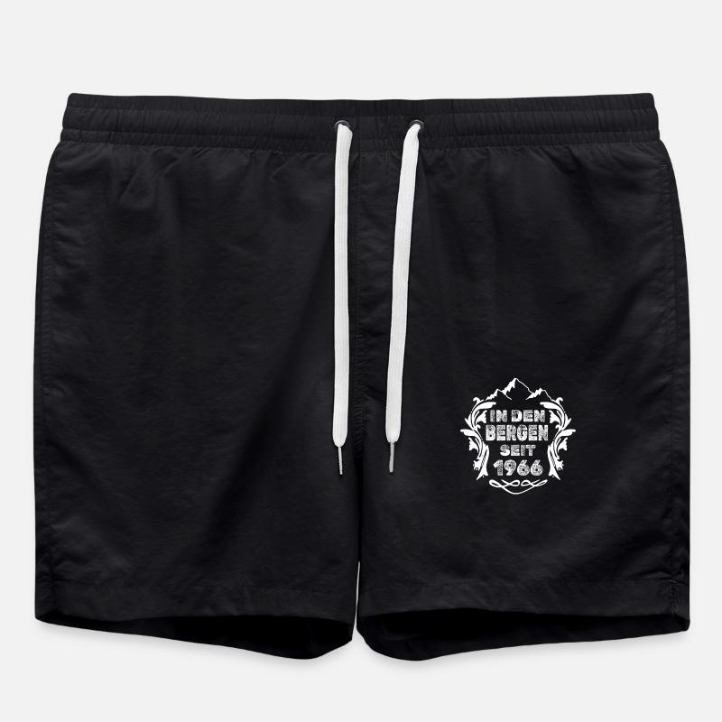 Retro 1966 - Badeshorts - Schwarz
