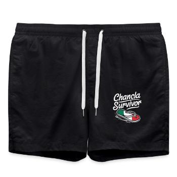 Mexique Mexique Mexicain Espagnol - Short de bain - noir - Devant - AI Model Male 185 light (185cm)