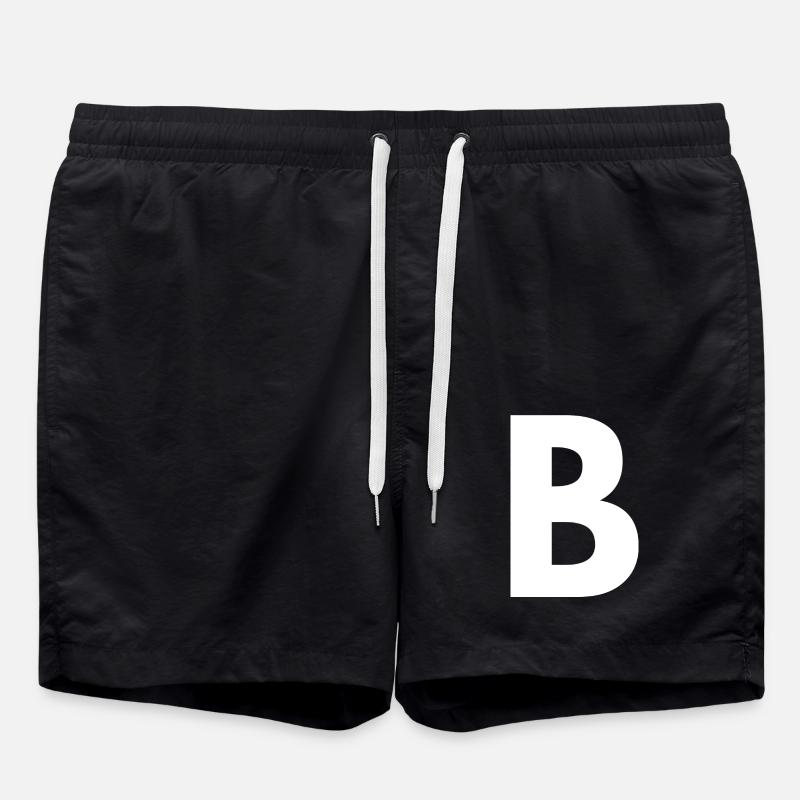 B - Badeshorts - Schwarz