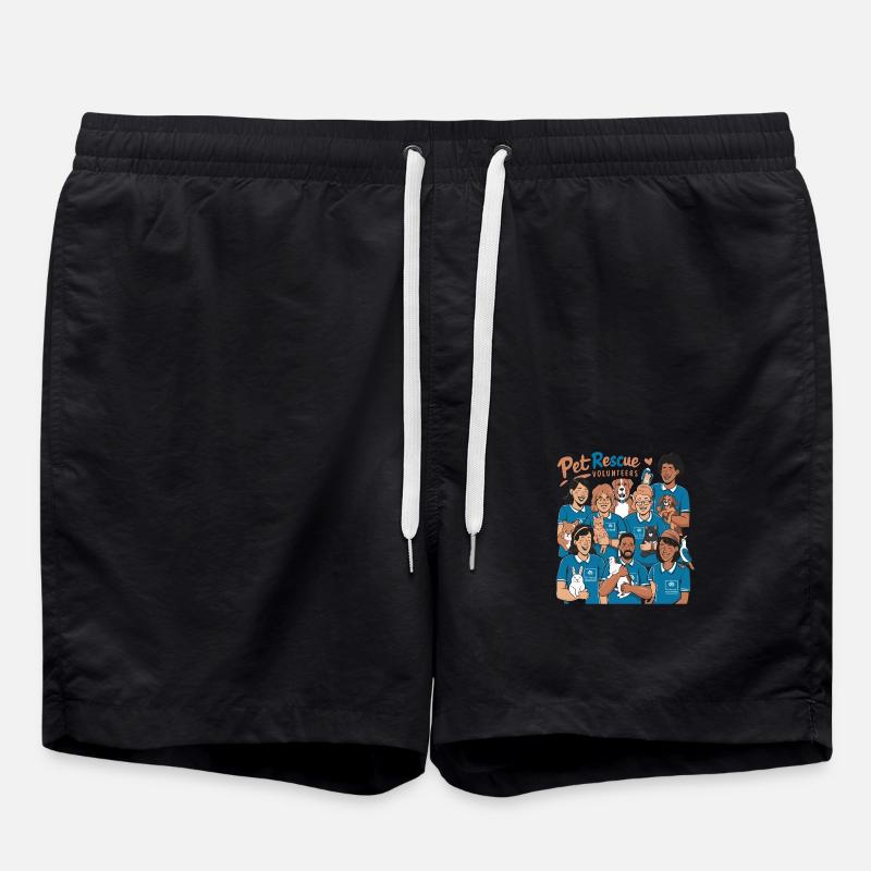 Second Chance Heroes Freiwillige zur Rettung von Haustieren - Badeshorts - Schwarz