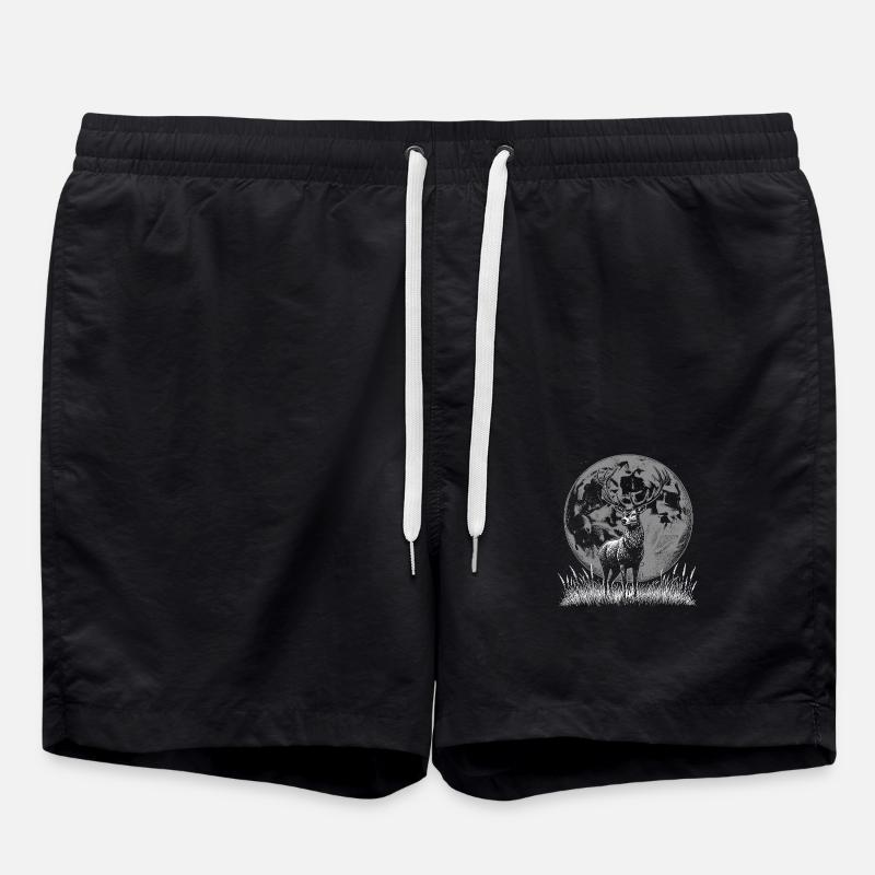Deer - Swim Trunks - black