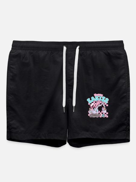 Happy Easter - Swim Trunks - black