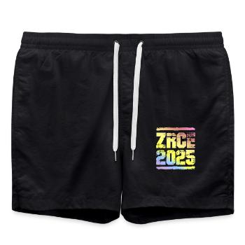 Zrce 2025 Bunt - Badeshorts - Schwarz - Vorne - AI Model Male 185 light (185cm)