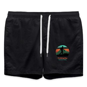 Trekking day Chamonix - Short de bain - noir - Devant - AI Model Male 185 light (185cm)