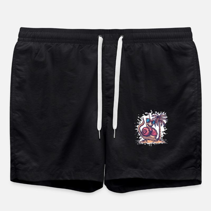 Snail Summer Holiday - Swim Trunks - black