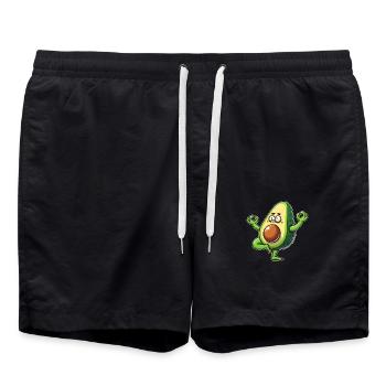 Avocat Yoga Méditation Bouddhisme Zen Namaste - Short de bain - noir - Devant - AI Model Male 185 light (185cm)