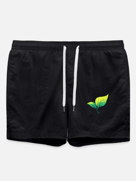 Natur - Badeshorts - Schwarz