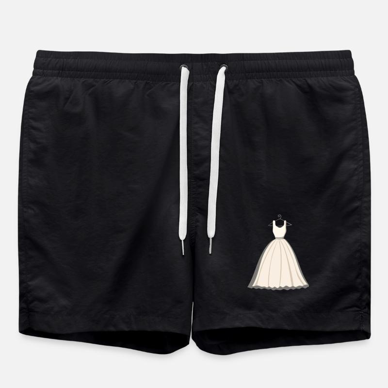 ROBE DE MARIÉE - Short de bain - noir