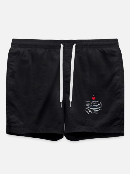 Love the whales - I love whales - Baleines - Swim Trunks - black