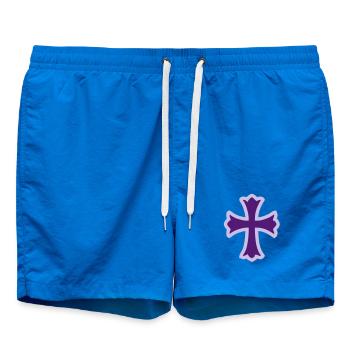 cross - Swim Trunks - cobalt blue - Front