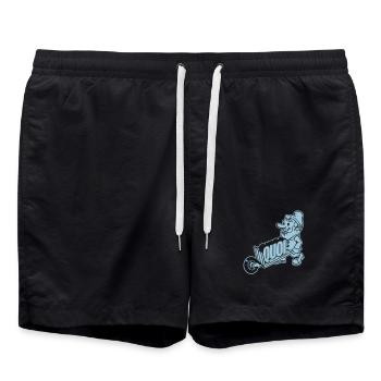Zwerg tragen, was - Badeshorts - Schwarz - Vorne - AI Model Male 185 light (185cm)