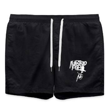 Artistic cycling, artistic cycling, indoor cycling - Swim Trunks - black - Front - AI Model Male 185 light (185cm)