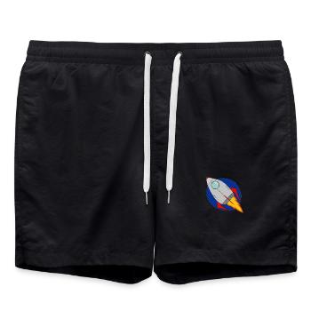 Rocket - Swim Trunks - black - Front - AI Model Male 185 light (185cm)