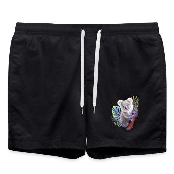 Koala - Short de bain - noir - Devant - AI Model Male 185 light (185cm)