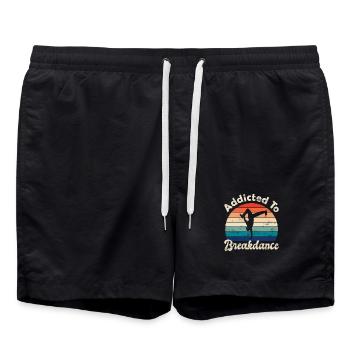 Breakdance - Short de bain - noir - Devant - AI Model Male 185 light (185cm)
