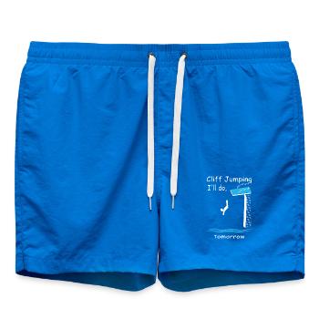 Cliff divers - Swim Trunks - cobalt blue - Front