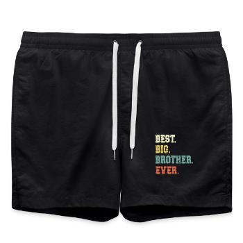 Grosser Bruder - Badeshorts - Schwarz - Vorne - AI Model Male 185 light (185cm)