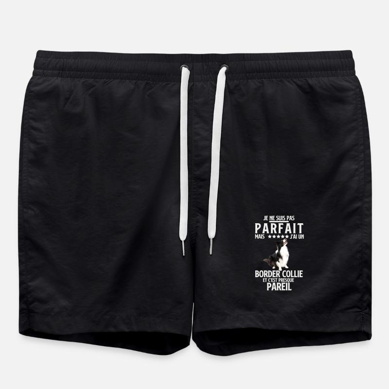 Border Collie Presque Parfait - Short de bain - noir