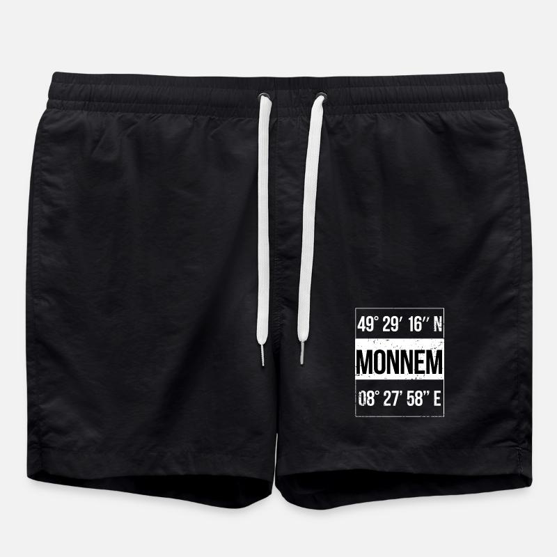 Coordonnées Monnem Mannheim - Short de bain - noir