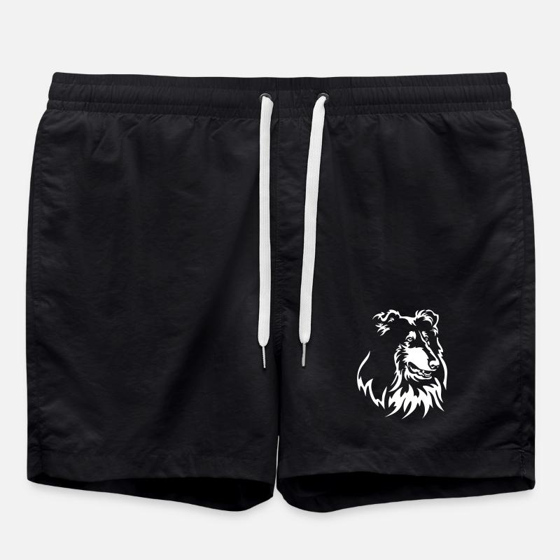 Collie Head « Black Edition » - Short de bain - noir