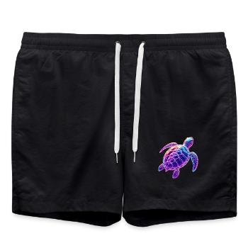 Tortue - Short de bain - noir - Devant - AI Model Male 185 light (185cm)