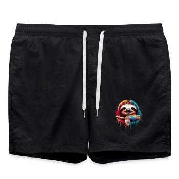 Sloth - Swim Trunks - black - Front - AI Model Male 185 light (185cm)