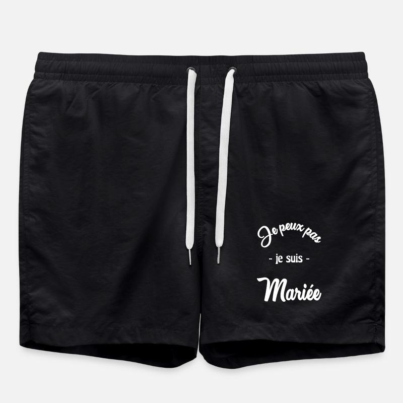 WEDDING. BRIDE-TO-BE - Swim Trunks - black