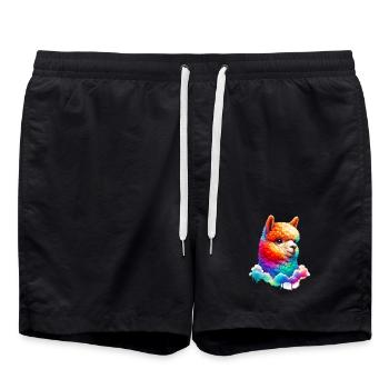 Alpaca - Swim Trunks - black - Front - AI Model Male 185 light (185cm)