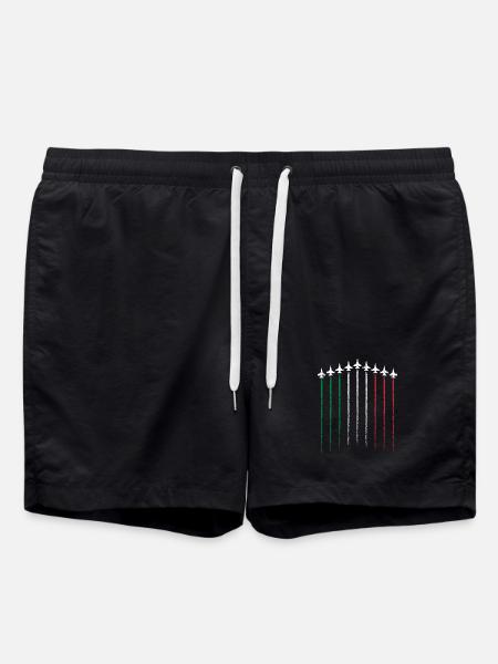 Drapeau Hue épées en vert blanc rouge - Short de bain - noir