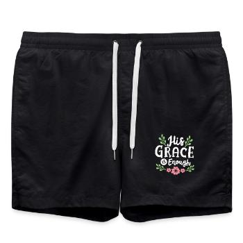 Christlich Glaube Religiös - Badeshorts - Schwarz - Vorne - AI Model Male 185 light (185cm)