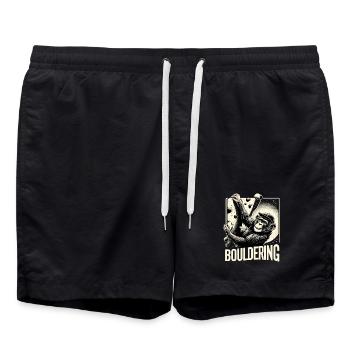 Cadeau d’escalade de bloc pour chimpanzé - Short de bain - noir - Devant - AI Model Male 185 light (185cm)