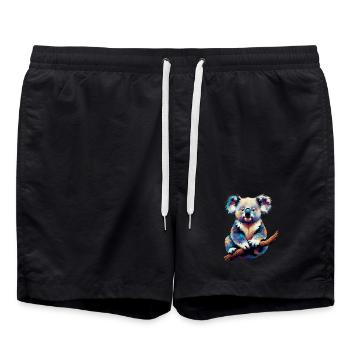 Koala - Swim Trunks - black - Front - AI Model Male 185 light (185cm)