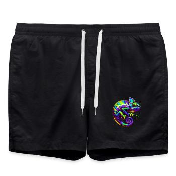 Caméléon - Short de bain - noir - Devant - AI Model Male 185 light (185cm)
