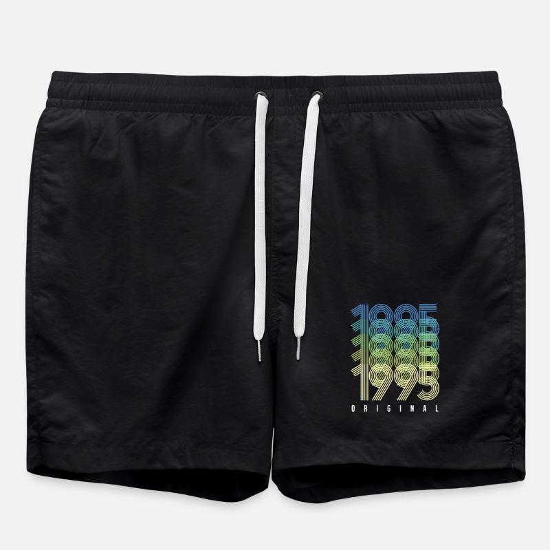 Original 1995 Gradient Rings - Swim Trunks - black