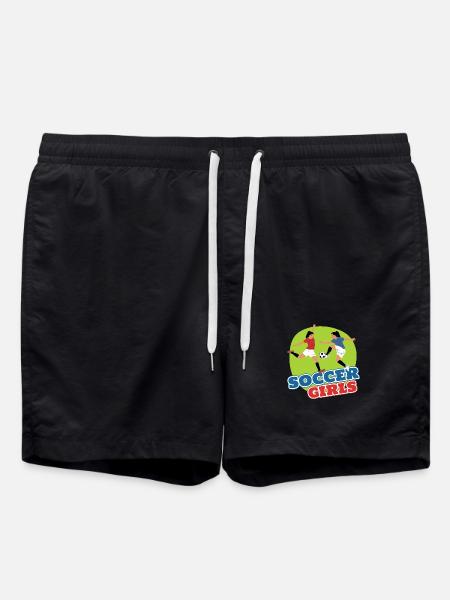 Soccer Girls - Swim Trunks - black