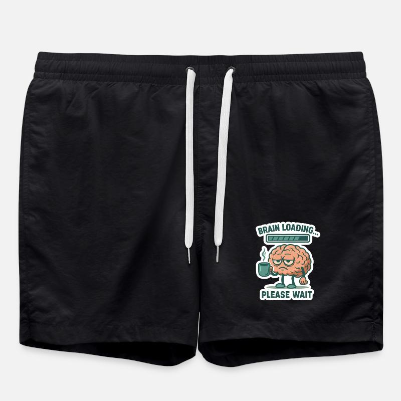 Brain Loading - Swim Trunks - black