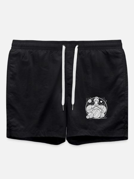 Stricken Design – Stil & Gemütlichkeit - Badeshorts - Schwarz