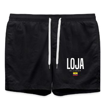 Loja Équateur Équatoriens - Short de bain - noir - Devant - AI Model Male 185 light (185cm)