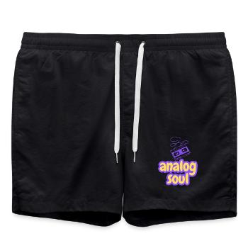 Analog Soul Kassette Retro - Badeshorts - Schwarz - Vorne - AI Model Male 185 light (185cm)