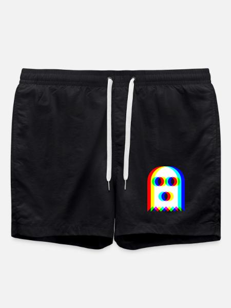 👻 RGB Ghost - Swim Trunks - black