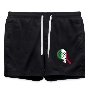 Raquette de padel style Italien - Short de bain - noir - Devant - AI Model Male 185 light (185cm)