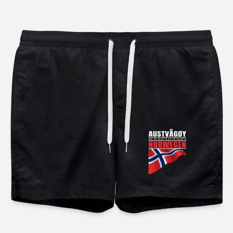Austvågøy - Badeshorts - Schwarz