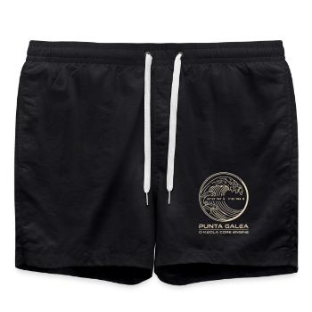 Vague dorée Punta Galea - Short de bain - noir - Devant - AI Model Male 185 light (185cm)