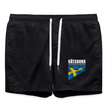 Göteborg - Badeshorts - Schwarz - Vorne - AI Model Male 185 light (185cm)