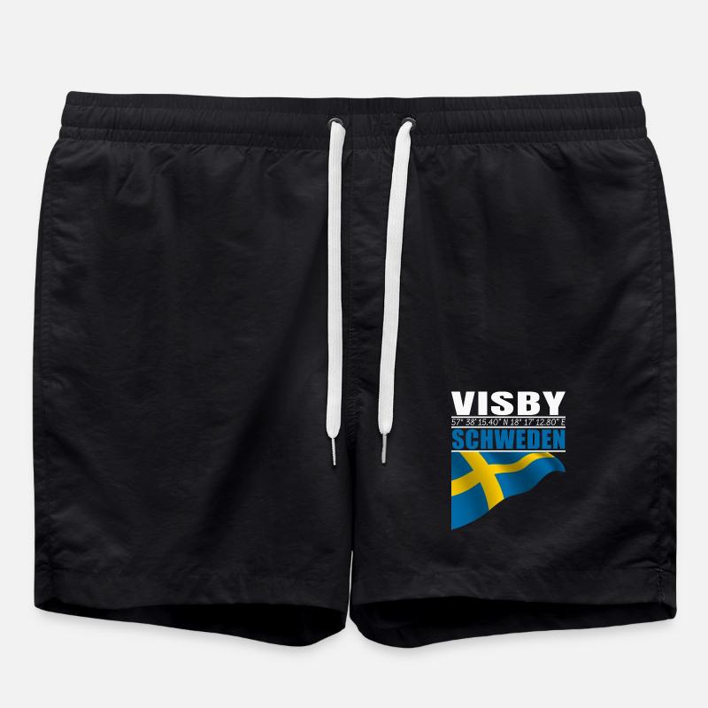 Visby - Badeshorts - Schwarz