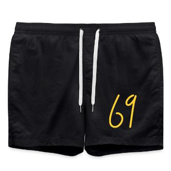 69 - Swim Trunks - black - Front - AI Model Male 185 light (185cm)