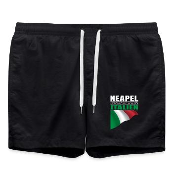 Naples - Short de bain - noir - Devant - AI Model Male 185 light (185cm)