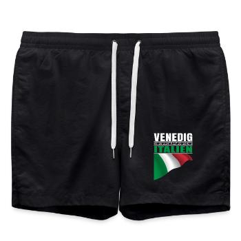 Venise - Short de bain - noir - Devant - AI Model Male 185 light (185cm)