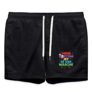Mon cadeau de clown en lingerie costumé - Short de bain - noir - Devant - AI Model Male 185 light (185cm)