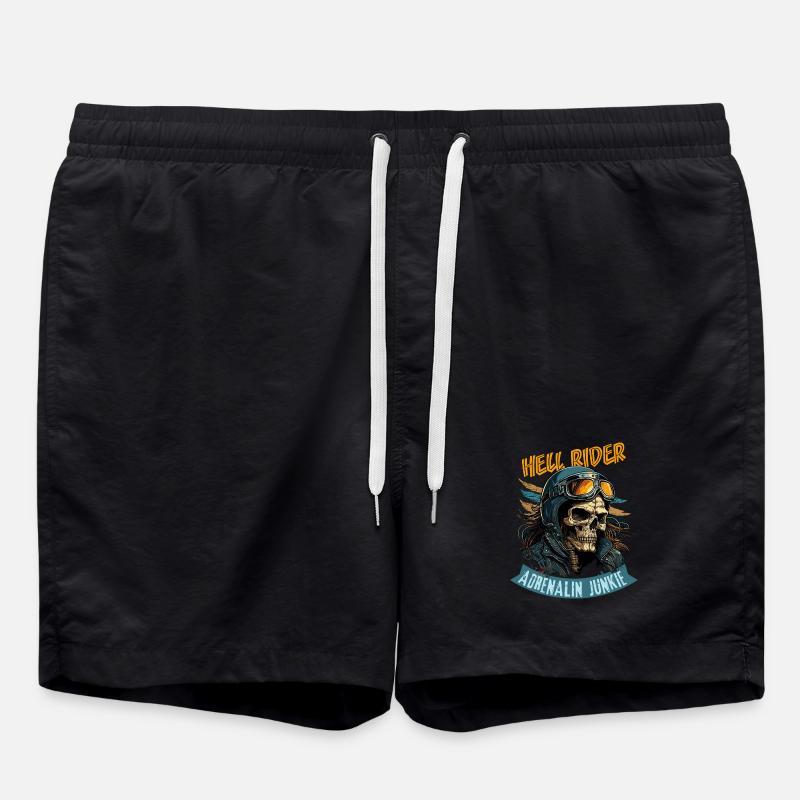 Hell Rider - Adrenaline Junkie - Swim Trunks - black